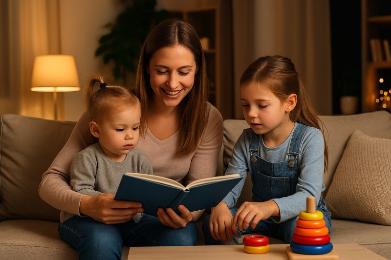 Garde d’enfants à domicile en soirée et tôt le matin à Toulouse : VIKADOM, la solution des parents actifs